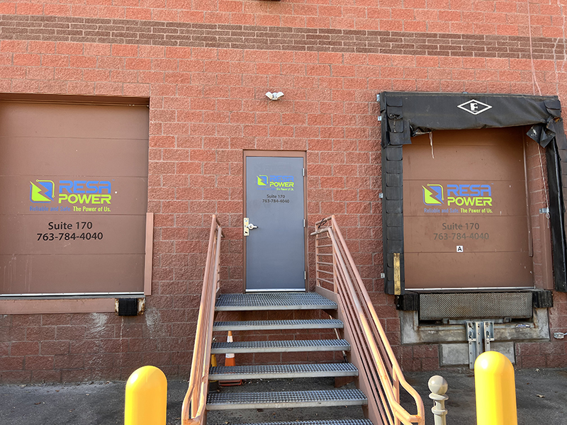 Resa Power Building Sign